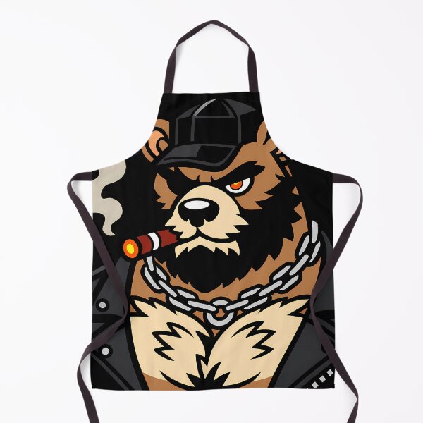Item preview, Leather Smoking Daddy Bear designed and sold by BlueBullBazaar.