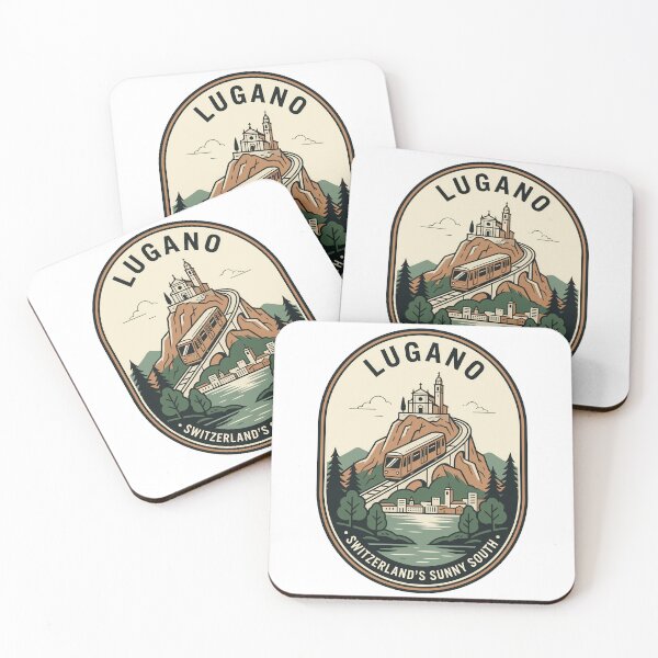 Item preview, Vintage Lugano Switzerland Mountain Funicular Lake Badge designed and sold by k3rstman1.