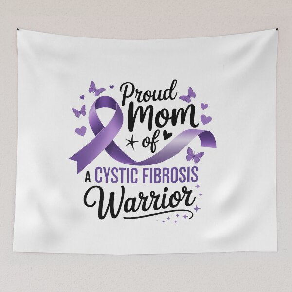 Item preview, Cystic Fibrosis Awareness Proud Mom of A Cystic Fibrosis Warrior designed and sold by SapfireStuArt.