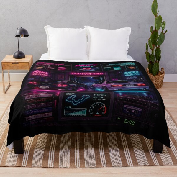 Item preview, Midnight Drift Garage Synthwave Racer Retro JDM Pixel Art designed and sold by ThePixelArchive.