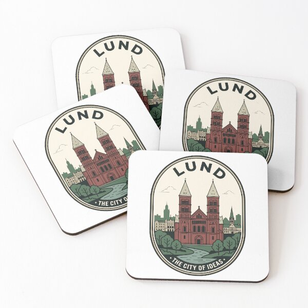 Item preview, Lund Sweden Cathedral Vintage Travel Emblem designed and sold by k3rstman1.