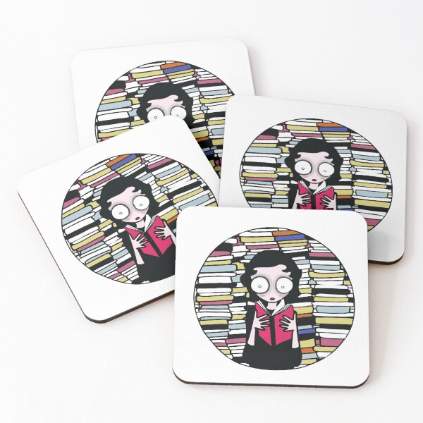 Item preview, Girl with Books - Original Illustration designed and sold by LalaPache.