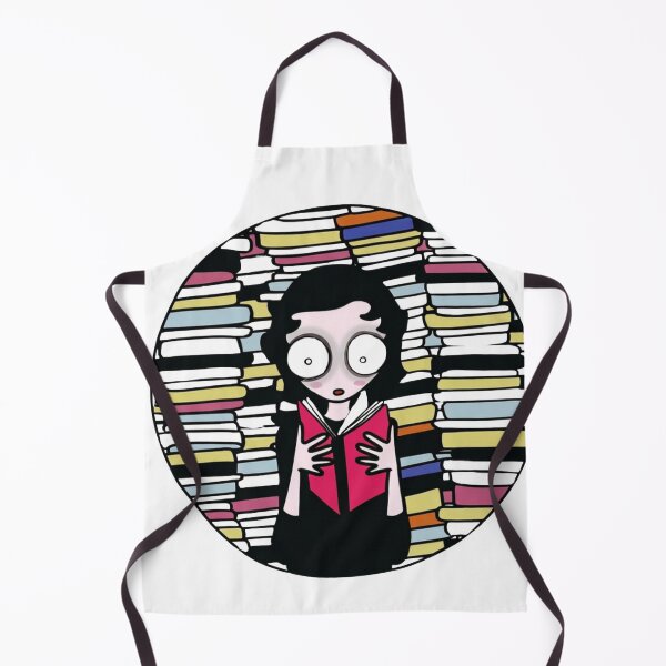 Item preview, Girl with Books - Original Illustration designed and sold by LalaPache.