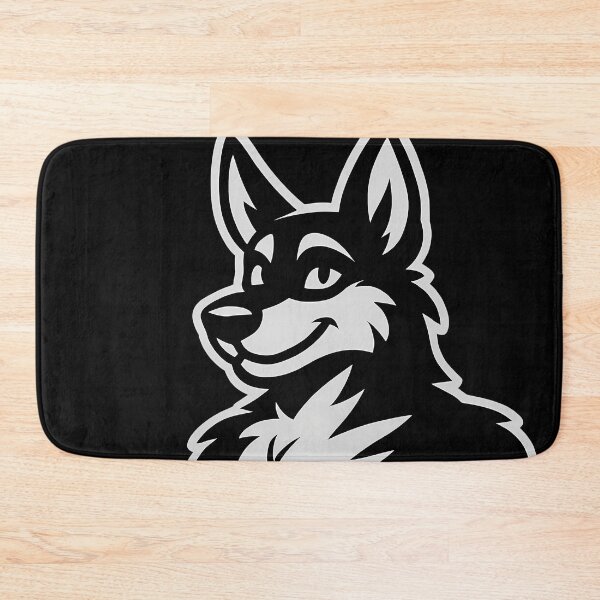 Artikelvorschau, Anthro-Fell-Silhouette eines Deutschen Schäferhundes entworfen und verkauft von BlueBullBazaar.