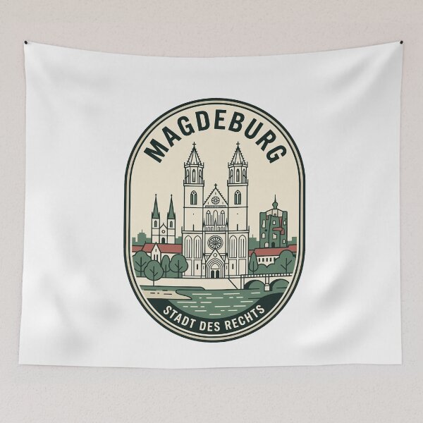 Item preview, Vintage Magdeburg Germany Cathedral Travel Badge designed and sold by k3rstman1.