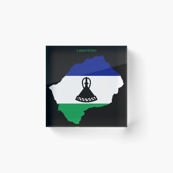 Item preview, Lesotho Map Flag Silhouette Africa Travel Pride Gift designed and sold by NTGUILTY.