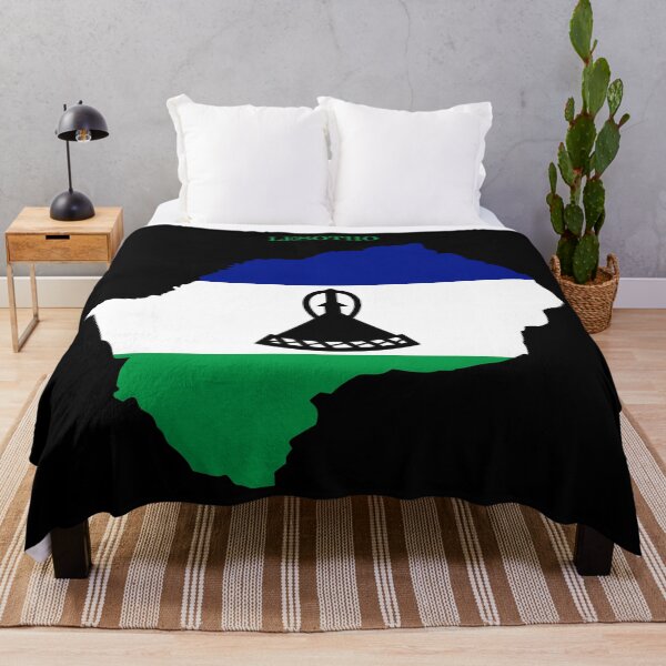 Item preview, Lesotho Map Flag Silhouette Africa Travel Pride Gift designed and sold by NTGUILTY.