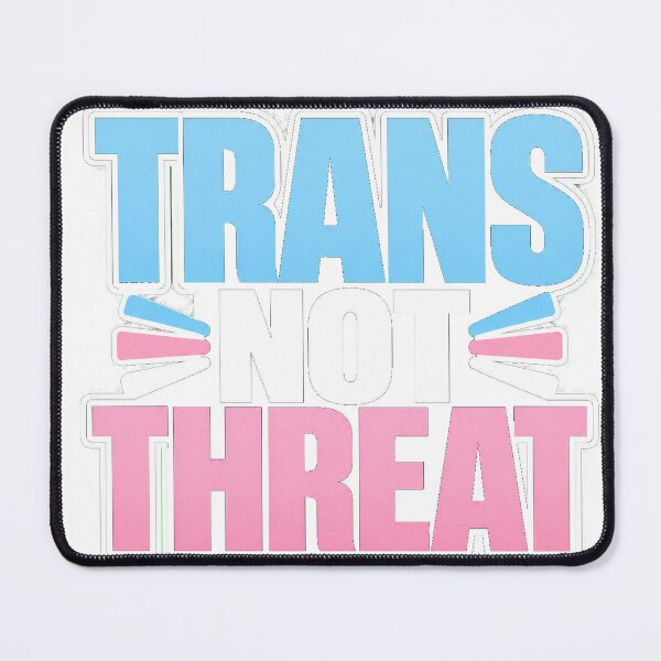 Item preview, Trans Not Threat - Powerful Transgender Pride & Allyship Design designed and sold by Atlant11.