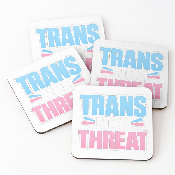 Item preview, Trans Not Threat - Powerful Transgender Pride & Allyship Design designed and sold by Atlant11.