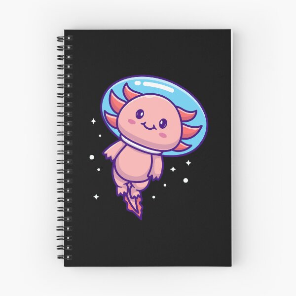 Item preview, Cute Axolotl Astronaut Floating In Space Cartoon designed and sold by mseymo.