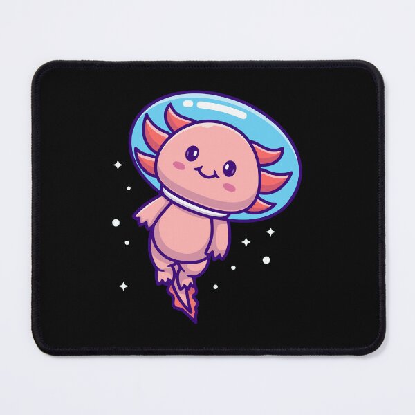 Item preview, Cute Axolotl Astronaut Floating In Space Cartoon designed and sold by mseymo.