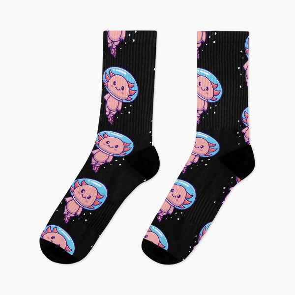 Item preview, Cute Axolotl Astronaut Floating In Space Cartoon designed and sold by mseymo.