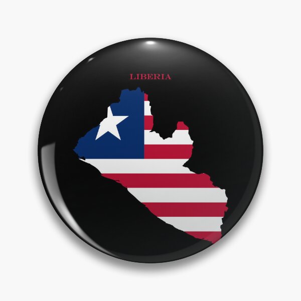 Item preview, Liberia Map Flag Silhouette Africa Travel Pride Gift designed and sold by NTGUILTY.