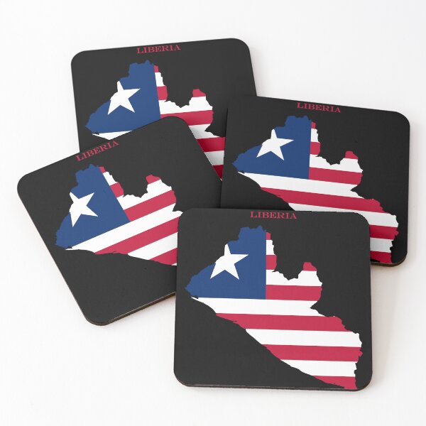 Item preview, Liberia Map Flag Silhouette Africa Travel Pride Gift designed and sold by NTGUILTY.