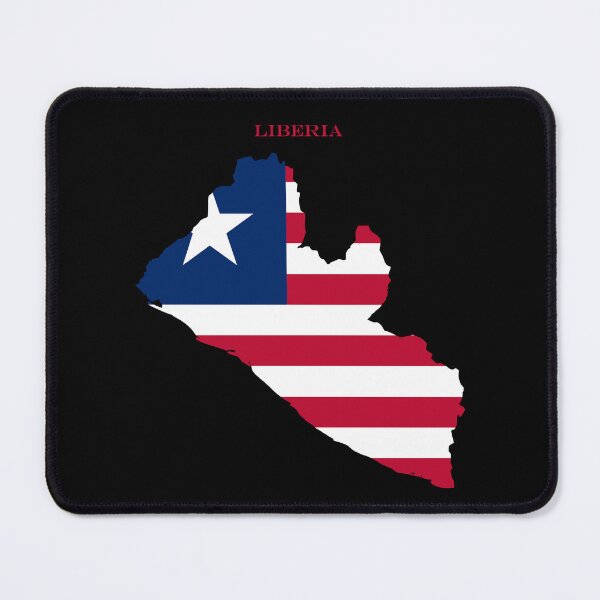 Item preview, Liberia Map Flag Silhouette Africa Travel Pride Gift designed and sold by NTGUILTY.