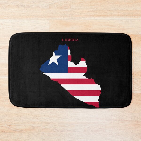 Item preview, Liberia Map Flag Silhouette Africa Travel Pride Gift designed and sold by NTGUILTY.