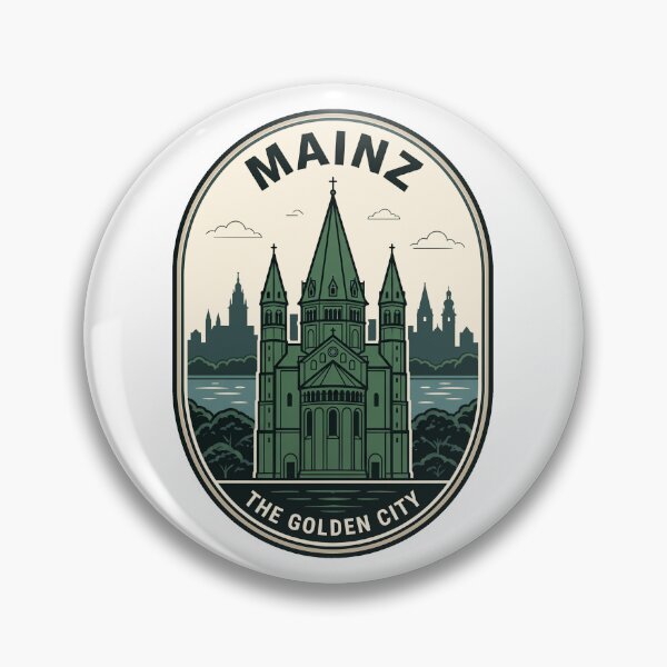 Item preview, Vintage Mainz Germany Golden City Cathedral Badge designed and sold by k3rstman1.
