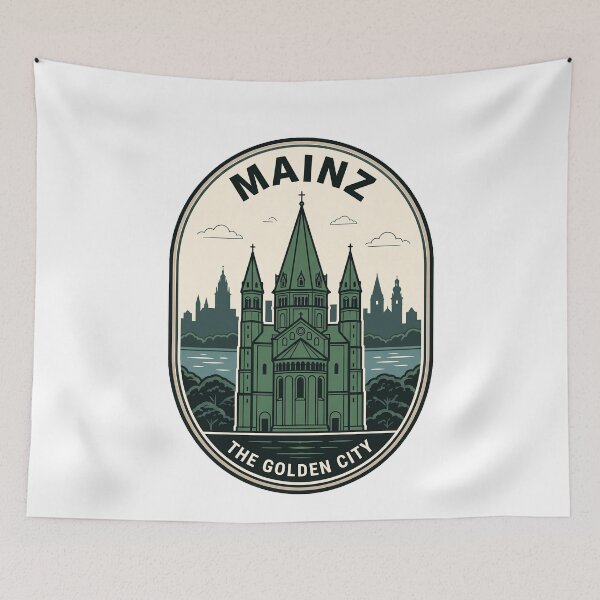 Item preview, Vintage Mainz Germany Golden City Cathedral Badge designed and sold by k3rstman1.