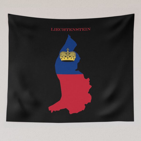 Item preview, Liechtenstein Map Flag Silhouette Europe Travel Pride Gift designed and sold by NTGUILTY.