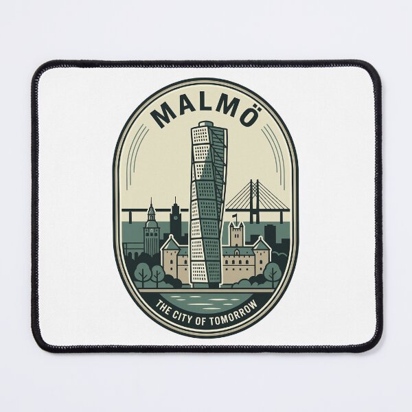 Item preview, Vintage Malmo Sweden Turning Torso Travel Badge designed and sold by k3rstman1.