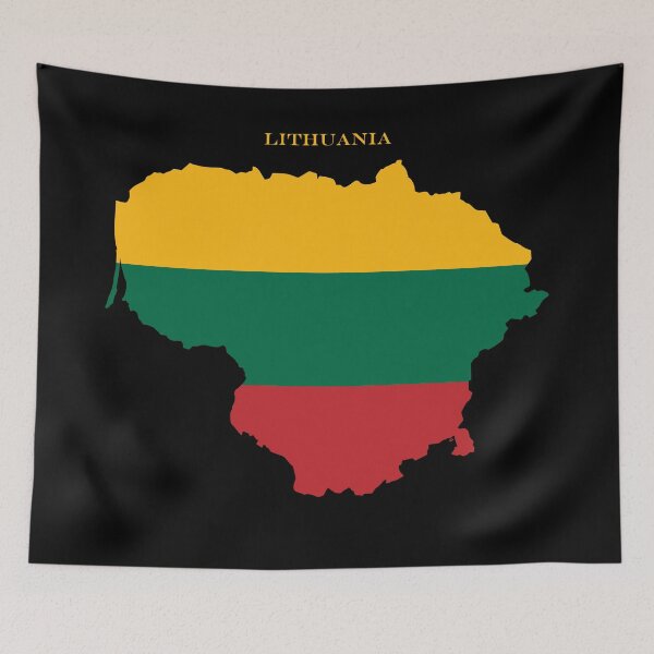 Item preview, Lithuania Map Flag Silhouette Europe Travel Pride Gift designed and sold by NTGUILTY.