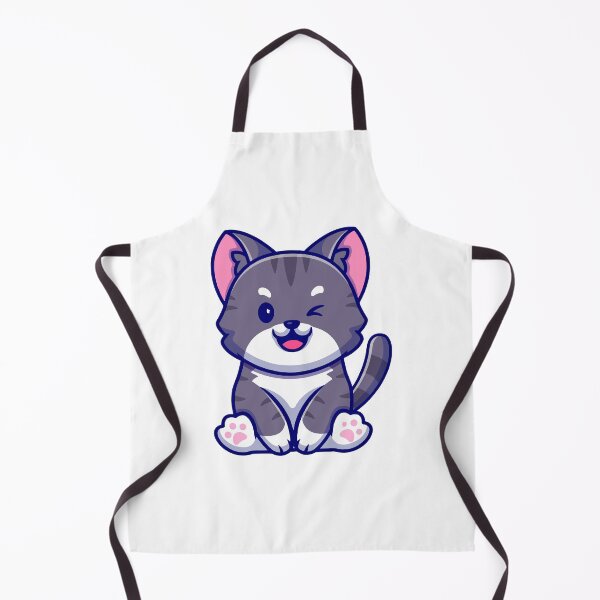 Item preview, Cute Winking Grey Tabby Cat Sitting Cartoon designed and sold by mseymo.