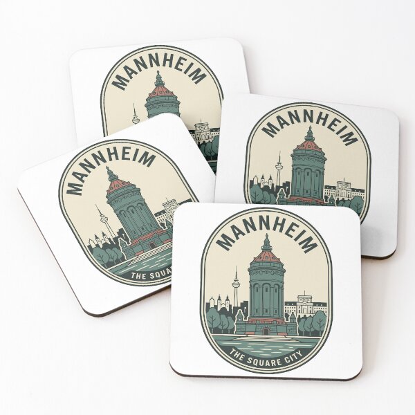 Item preview, Vintage Mannheim Water Tower Germany Travel Badge designed and sold by k3rstman1.