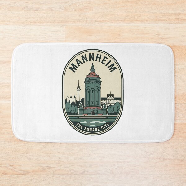 Item preview, Vintage Mannheim Water Tower Germany Travel Badge designed and sold by k3rstman1.