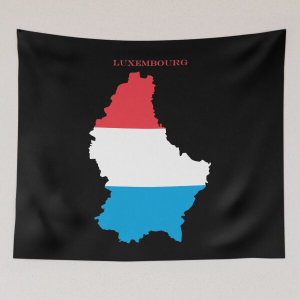 Item preview, Luxembourg Map Flag Silhouette Europe Travel Pride Gift designed and sold by NTGUILTY.