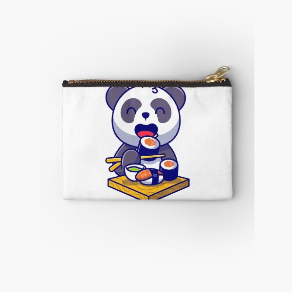 Item preview, Cute Panda Bear Eating Sushi With Chopsticks designed and sold by mseymo.