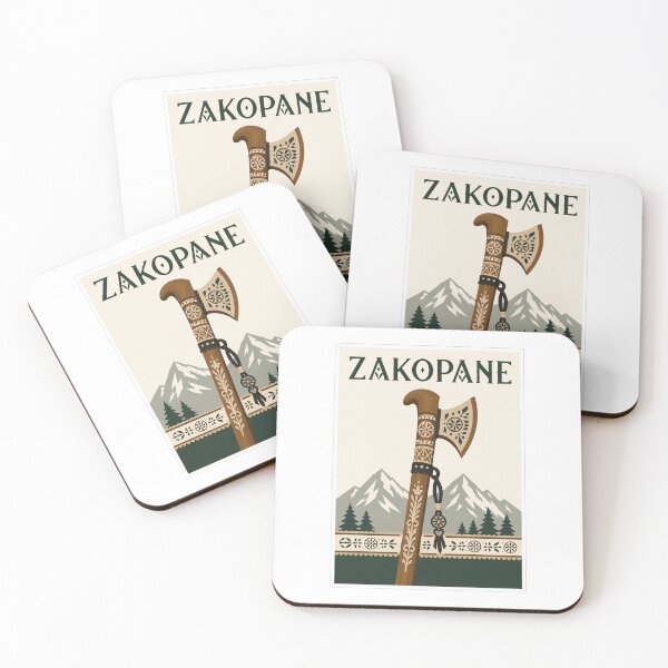 Item preview, Vintage Zakopane Poland Travel Poster Ciupaga Mountain designed and sold by Beyond Destinations.