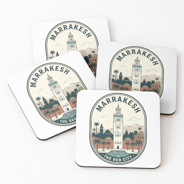 Item preview, Vintage Marrakesh Morocco Red City Travel Badge designed and sold by k3rstman1.