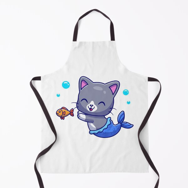 Item preview, Cute Mermaid Cat Swimming With Goldfish Underwater designed and sold by mseymo.