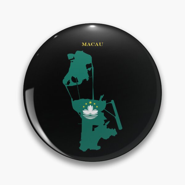 Item preview, Macau Map Flag Silhouette Asia Travel Pride Gift designed and sold by NTGUILTY.