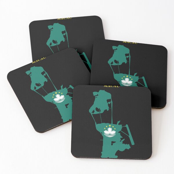 Item preview, Macau Map Flag Silhouette Asia Travel Pride Gift designed and sold by NTGUILTY.