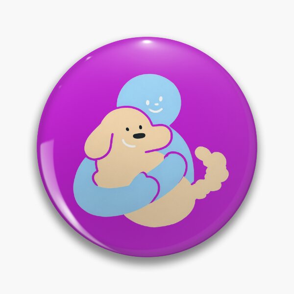Item preview, Cute Hugging Dog Cartoon – Wholesome Friendship Illustration Aesthetic designed and sold by zohocreations.