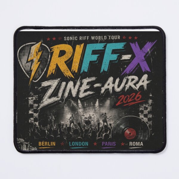 Item preview, RIFF-X ZINE-AURA 2026 Vintage Rock Studio Graphic2 designed and sold by shikuldo7.