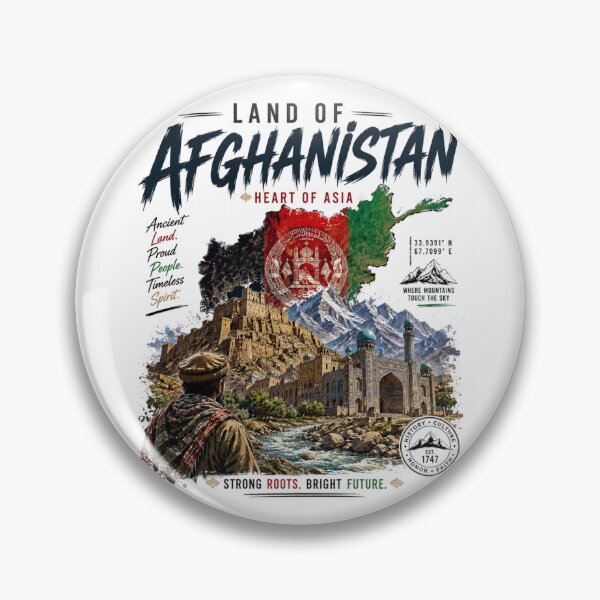 Item preview, Afghanistan – Heart of Asia Vintage Travel  designed and sold by Countries&Cities Shop.