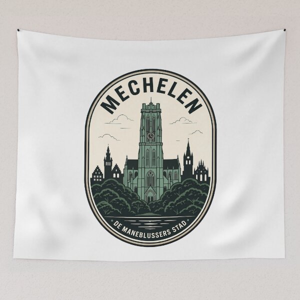 Item preview, Mechelen Belgium Vintage St Rumbold Cathedral Badge designed and sold by k3rstman1.