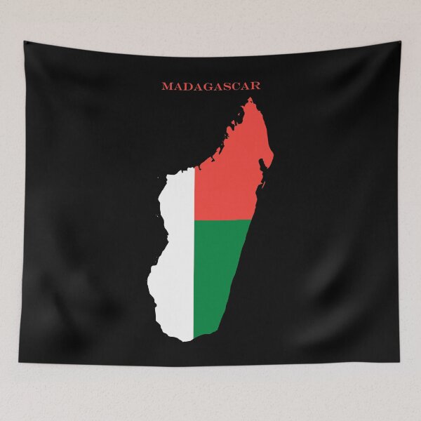 Item preview, Madagascar Map Flag Silhouette Africa Travel Pride Gift designed and sold by NTGUILTY.