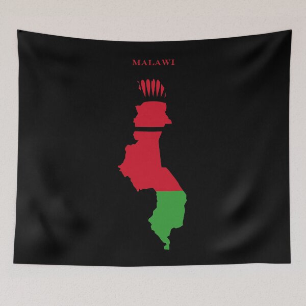 Item preview, Malawi Map Flag Silhouette Africa Travel Pride Gift designed and sold by NTGUILTY.
