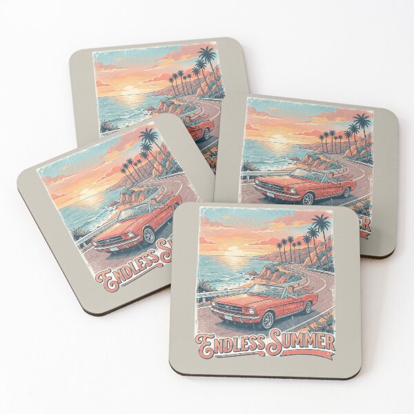 Item preview, Endless Summer Vintage Coastal Road Trip Retro designed and sold by designerr23 ⭐⭐⭐⭐⭐.