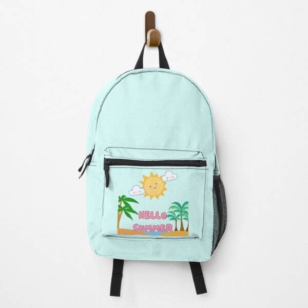 Item preview, Hello Summer Cute Kawaii Beach Sun Palm Tree Gift designed and sold by designcolossal.
