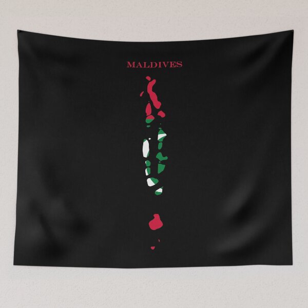 Item preview, Maldives Map Flag Silhouette Asia Travel Pride Gift designed and sold by NTGUILTY.