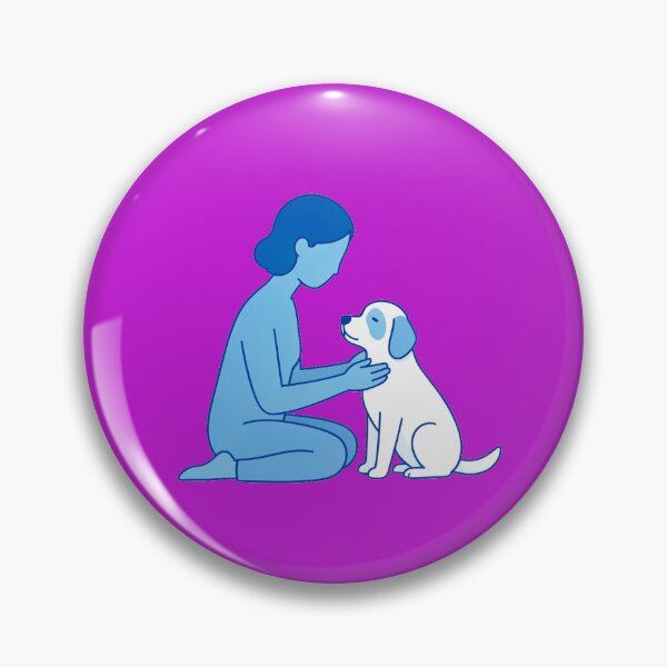 Item preview, Minimalist Woman and Dog Illustration – Heartwarming Pet Lover Line Art Design designed and sold by zohocreations.