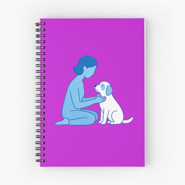 Item preview, Minimalist Woman and Dog Illustration – Heartwarming Pet Lover Line Art Design designed and sold by zohocreations.