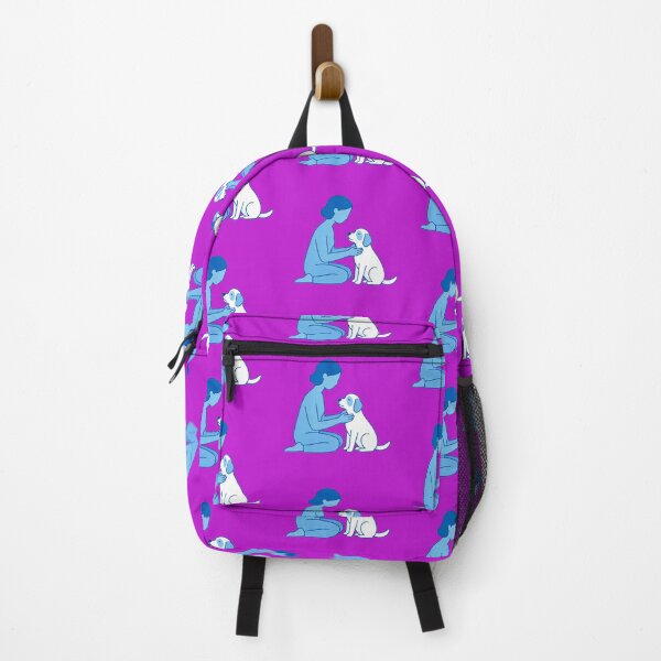 Item preview, Minimalist Woman and Dog Illustration – Heartwarming Pet Lover Line Art Design designed and sold by zohocreations.