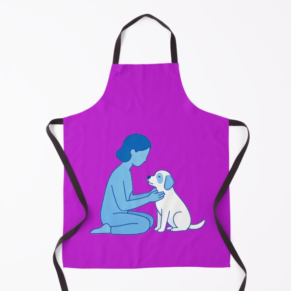 Item preview, Minimalist Woman and Dog Illustration – Heartwarming Pet Lover Line Art Design designed and sold by zohocreations.