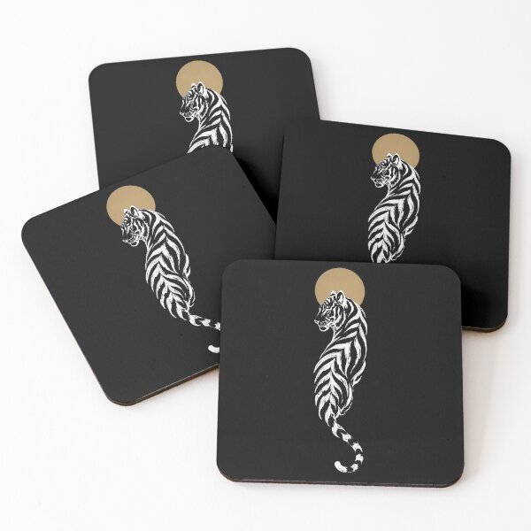 Item preview, Japanese Tiger Art Black Edition | Dark Asian Print designed and sold by MonNoir.