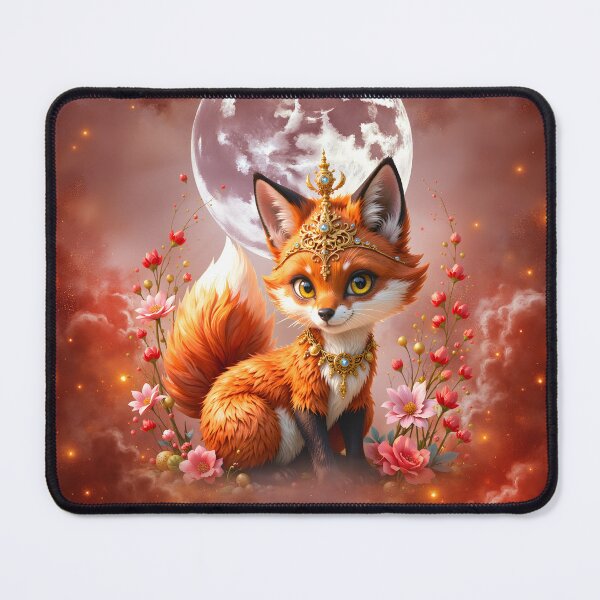 Item preview, Moonlit Ember Fox – Celestial Fantasy Guardian designed and sold by nicky2342.